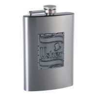 8oz Customizeable Gift Flask for Usher