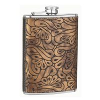 8oz Paisley Design Flask