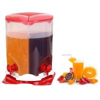 2L New ABS Home Restaurant Rotate Three Grids Beverage Drink Dispenser Cold