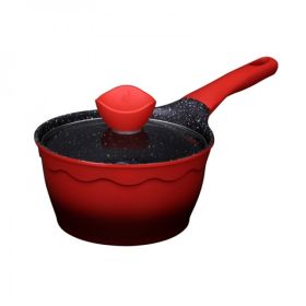 Amercook Alfita non-stick milk pan Maifan stone non-stick pan with lid A18RD healthy non-stick Chinese red 18cm