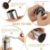 Stainless Steel Triangle Kitchen Manual Handcrank Bean Mill Coffee Grinder