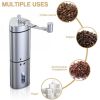 Stainless Steel Triangle Kitchen Manual Handcrank Bean Mill Coffee Grinder