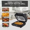 mart 7-in-1 Indoor Electric Grill Air Fryer Family Large Capacity with Air Crisp Dehydrate Roast Bake Broil Pizza and Cyclonic Grilling Technology Cou