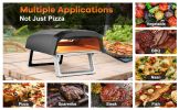 Gas Pizza Oven, Pizza Ovens for Outside Propane, Propane Pizza Oven, Outdoor Ovens with 13 inch Pizza Stone, Portable Gas Pizza Oven with Foldable Leg