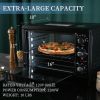 Simple Deluxe Toaster Oven with 20Litres Capacity,Compact Size Countertop Toaster, Easy to Control with Timer-Bake-Broil-Toast Setting