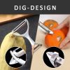 Potato, Vegetable, Apple Peelers for kitchen, Fruit, Carrot, Veggie, Potatoes Peeler, 2 Set Y-Shaped and I-Shaped Stainless Steel Peelers, with Ergono