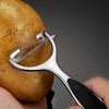 Potato, Vegetable, Apple Peelers for kitchen, Fruit, Carrot, Veggie, Potatoes Peeler, 2 Set Y-Shaped and I-Shaped Stainless Steel Peelers, with Ergono