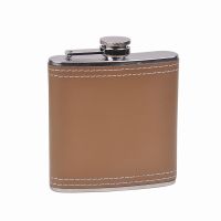 6 Oz. Genuine Leather Hip Flask Holder