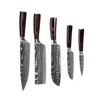 6 Piece Set 8 Piece Set 10 Piece Set Knife Chef's Knife Chef's Knife Kitchen Knife Cooking (Option: 5piece set)