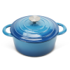 COOKWIN Enameled Cast Iron Dutch Oven with Self Basting Lid, Enamel Coated Cookware Pot 4.5QT