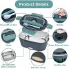 1.5L 110V/12V Electric Lunch Box Portable for Car Office Food Warmer Heater Container 40W