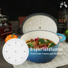 COOKWIN Enameled Cast Iron Dutch Oven with Self Basting Lid, Enamel Coated Cookware Pot 4.5QT