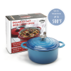 COOKWIN Enameled Cast Iron Dutch Oven with Self Basting Lid, Enamel Coated Cookware Pot 4.5QT